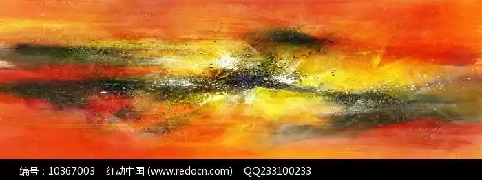 横幅抽象油画图