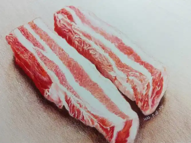 彩铅五花肉