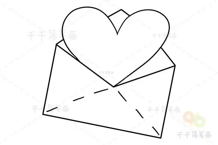 信封设计信封简笔画