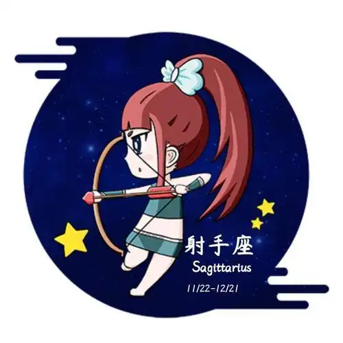 女孩蓝色星空星星星座射手头像微信圈