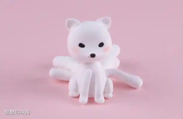 儿童画作品:九尾狐粘土教程 - 元艺考