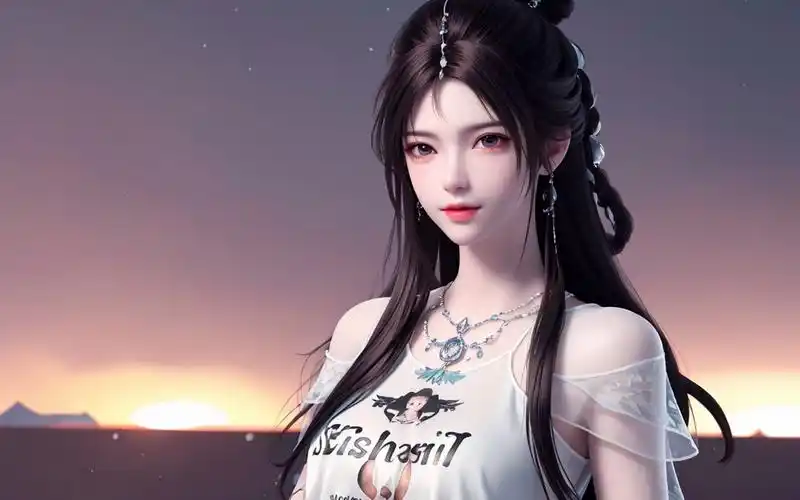 国漫女神4k高清壁纸:简约美感,叶倾仙显得休闲装让人惊艳