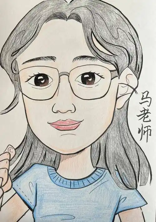 教师节特辑|谢师恩,我为最喜爱的老师画肖像_海盐县_匿名_中小学