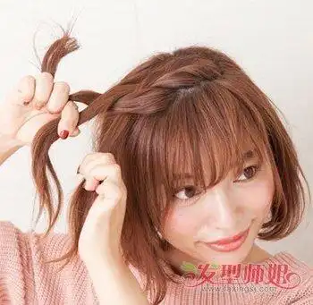 短发蝎子辫的扎法图解 短发怎么扎蝎子辫