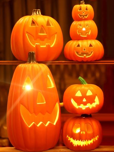 万圣节南瓜装饰品摆件室外户外场景布置幼儿园派对南瓜灯