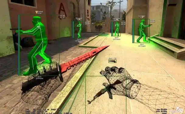 csgo里的hvh陀螺玩家