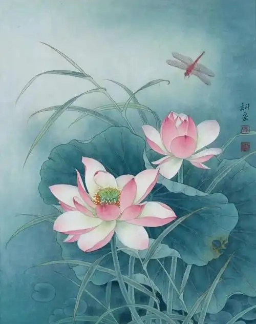 大师的工笔荷花,香远益清,引人入胜!