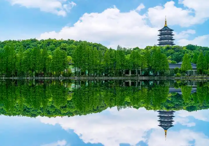 杭州西湖秀丽的风景杭州旅游