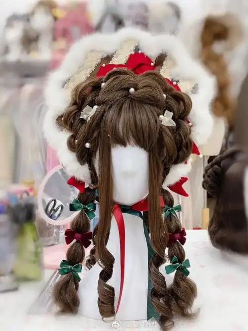 lolita造型优雅可爱古典cla系编发假发造型