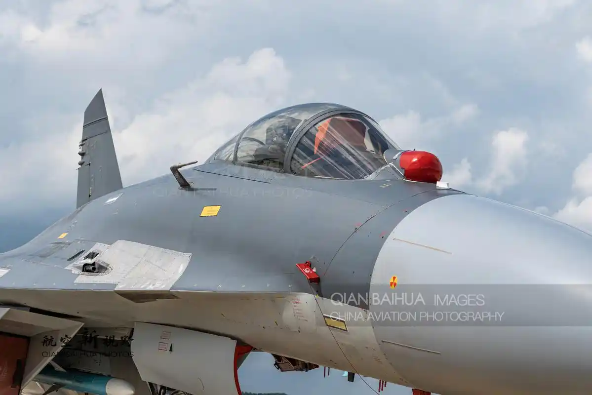 曾经只能在网络上下载白头的歼-11bg战斗机的纳米图,如今近距离看到这