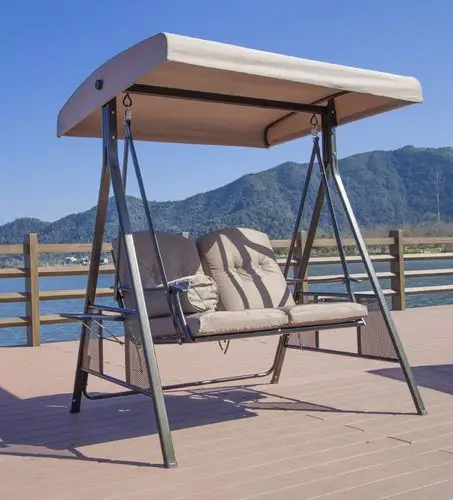 户外秋千椅吊椅双人铁艺秋千摇椅 室外阳台休闲秋千