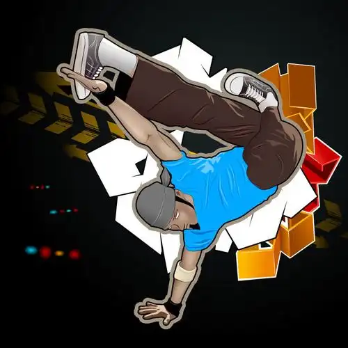 有graffity字符矢量成人肖像涂鸦