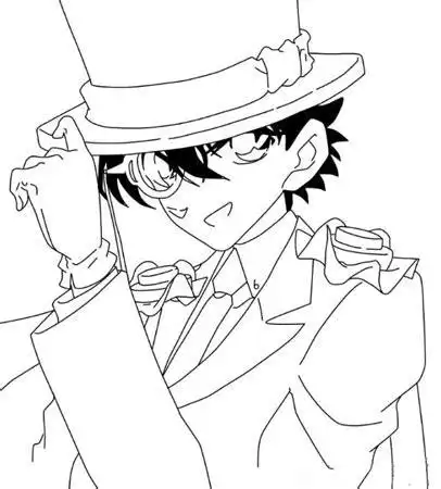 怪盗基德邪笑简笔画怪盗基德简笔画全身2022已更新今日更新