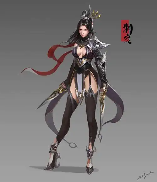 女刺客绘制步骤分享