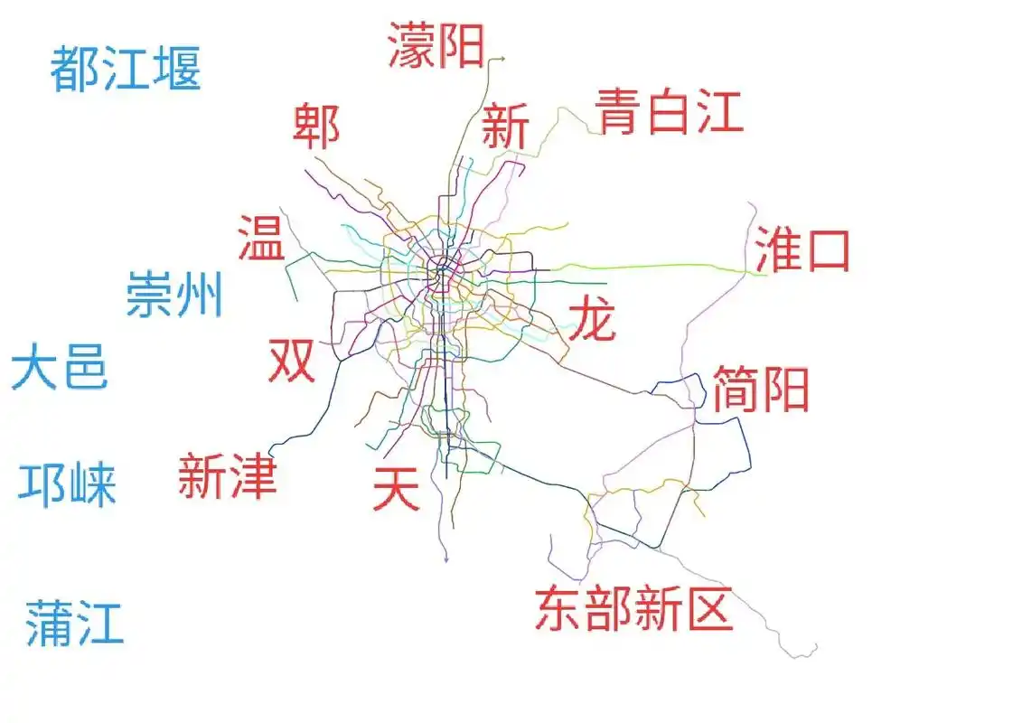 成都地铁最新2021版远期规划!