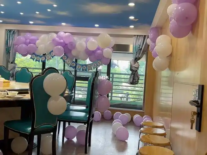 饭店包厢生日宴布置