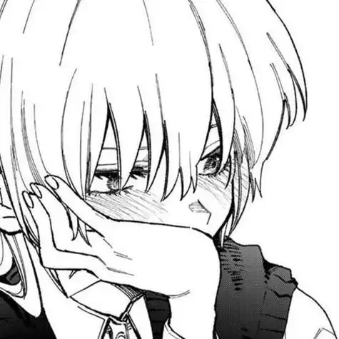 动漫头像:男生黑白害羞头像脸红是喜欢一个人最好的证明