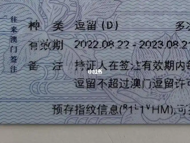 澳门学生签证逗留d首次入境