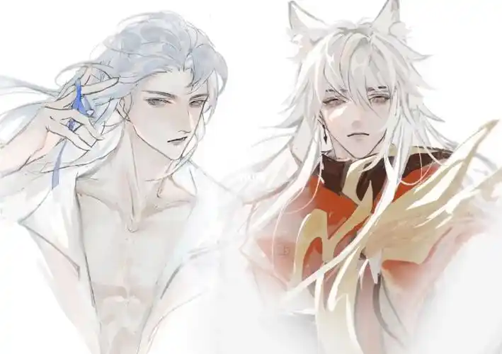 约铠  #王者荣耀cp我知道很冷门但是我很喜欢和两个月前的画拼了下