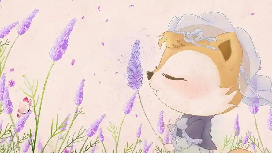 三只松鼠可爱卡通背景图片桌面壁纸