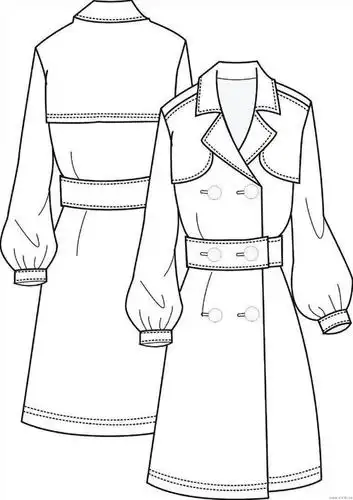 平面款式图-女装设计-服装设计