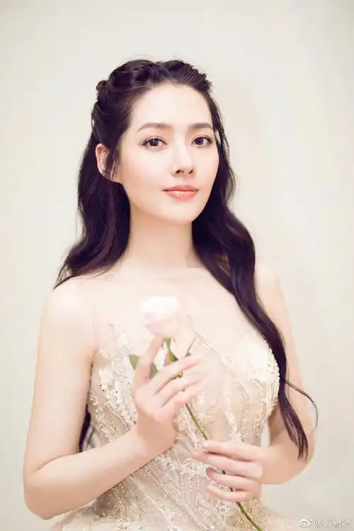 郭碧婷曳地透视礼服又仙又美