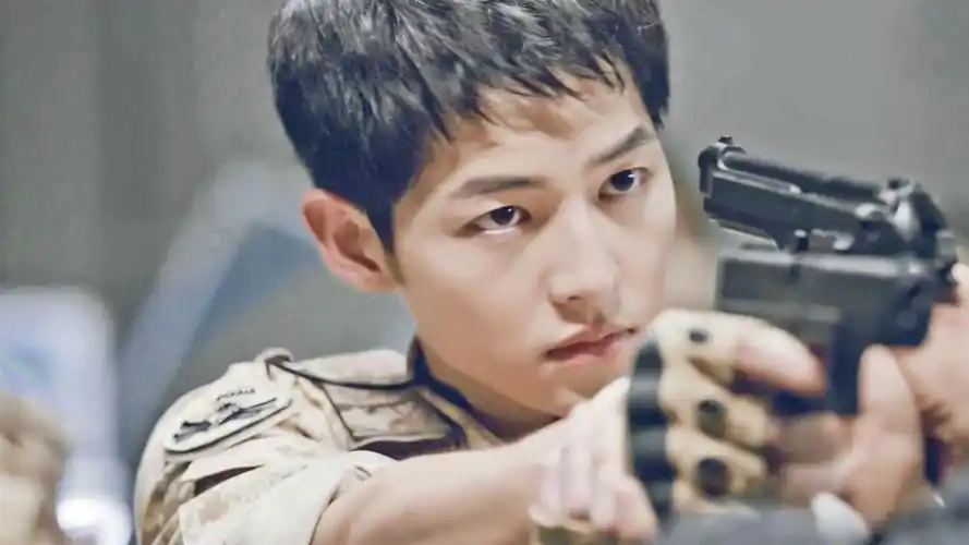 帅气宋仲基军装电脑桌面壁纸