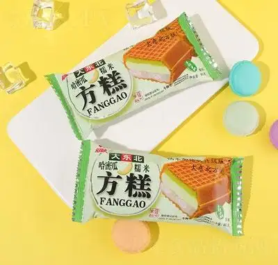 礼拜天大东北方糕哈密瓜味冰淇淋雪糕冰糕夏季冷饮
