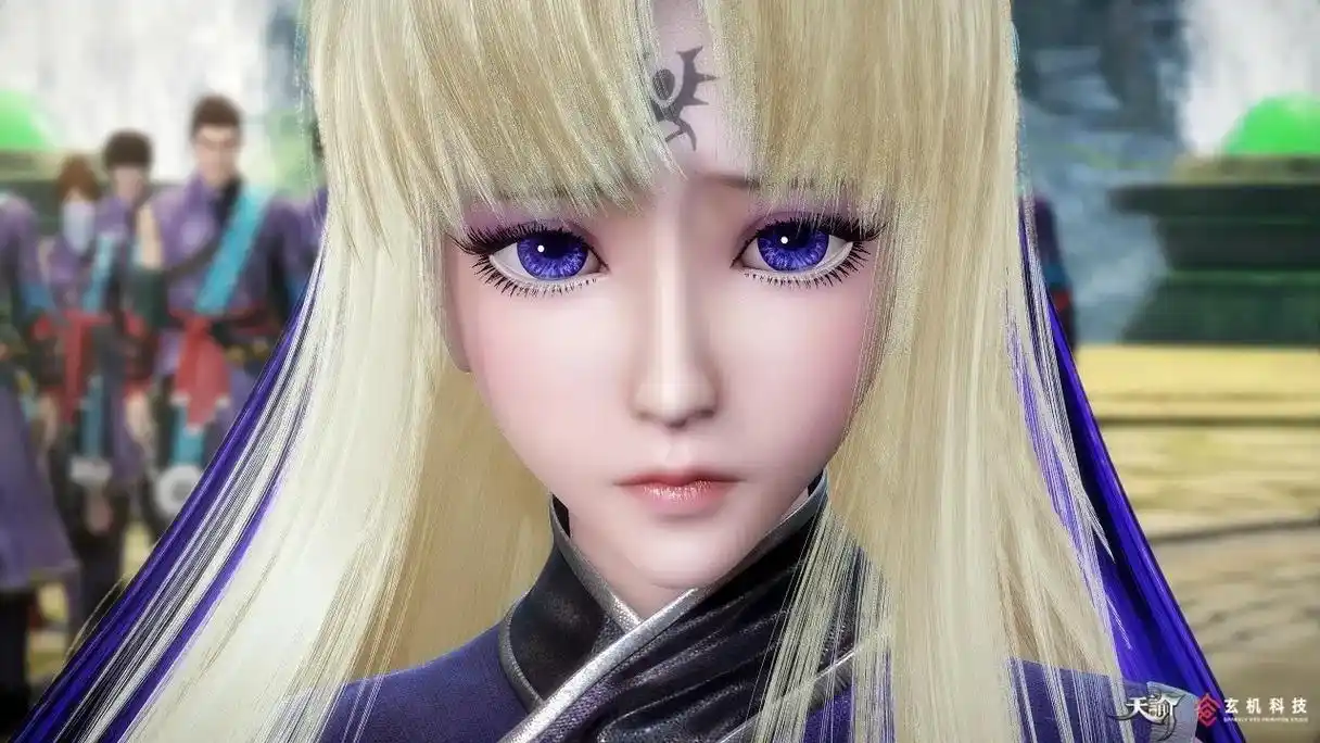 国漫女神  天谕  瞳洸高清修复壁纸#神仙颜值#动漫  - 抖音