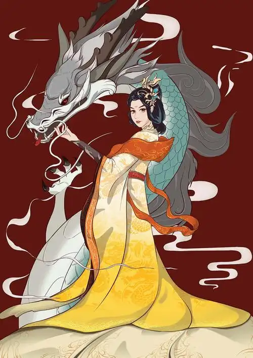 武则天十四岁时入宫成为唐太宗的才人,获赐号"武媚",后为皇后,与高宗