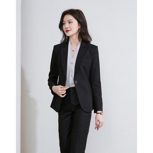 【西服 裤子】高端气质女总裁职业套装修身干练商务西装正装