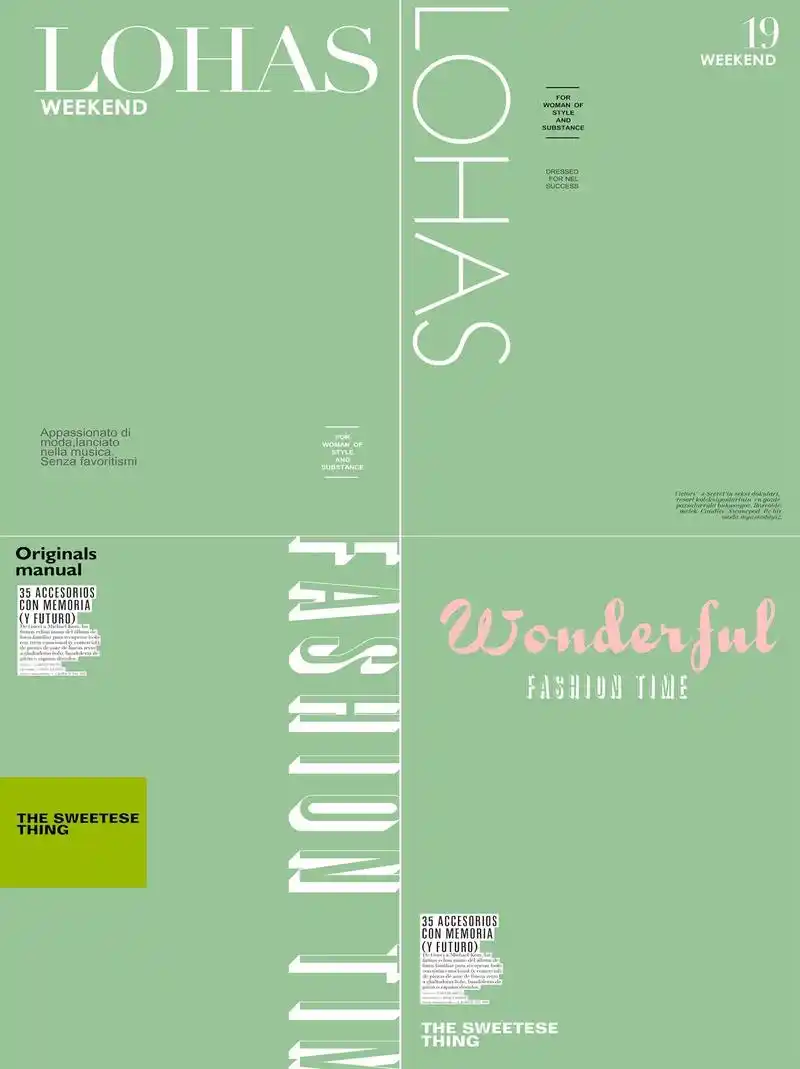 个性风格时尚杂志封面素材psd格式可编辑