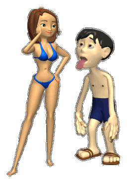 【素材】3d动态人物(透明)の杂图