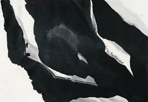 贾又福 山水 镜心 水墨