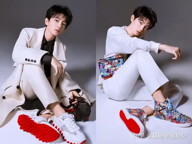 藕粉平台明星商务速递王俊凯成为红底鞋christianlouboutin首位品牌