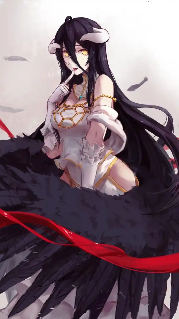 二次元美图#  #overlord不死者之王#  骨王动漫手机壁纸,高清无擞印