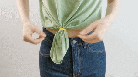 长t恤怎么打结图文详细教程来了请收下