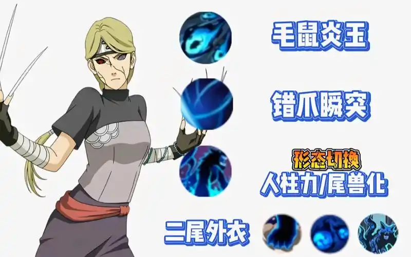 二位由木人新佩恩六道全技能预测双形态切换人柱力尾兽化二尾爪击鼠玉