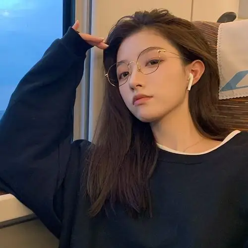 网红同款眼镜框女素颜半框防蓝光可配近视无度数韩版文艺复古潮男