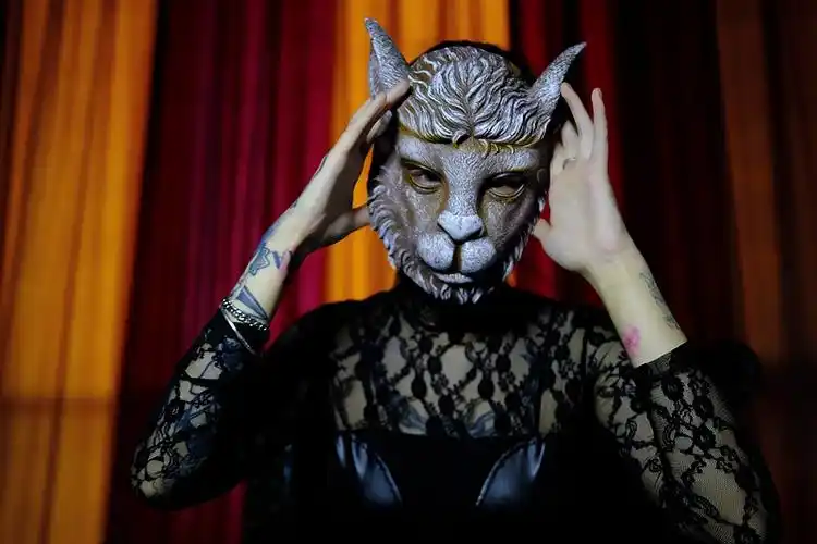 蒙面唱将面具 燕尾蝶家卡通动物面具狮子金色蒙面唱将歌王网红直播