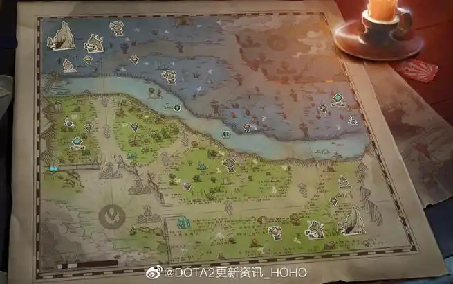 dota2#大展宏图对地图的修改,对于云玩家来说,肯定看不懂了,应该算
