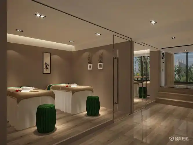 高端美容院装修效果图-保驾护航装修网
