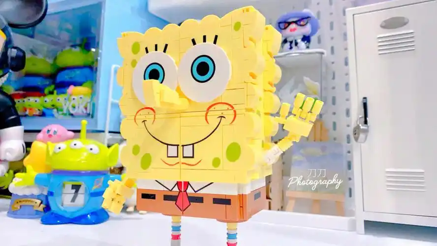 森宝积木x海绵宝宝打开解锁骨架造型73