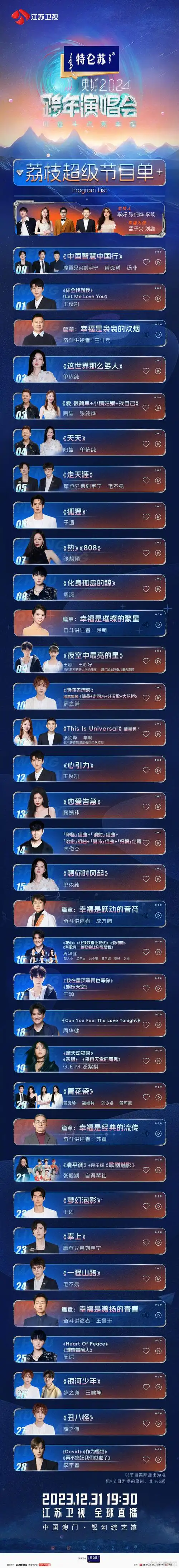 gem鄧紫棋@鞠婧祎@李宇春@林俊杰@摩登兄弟刘宇宁@毛不易@孟子义