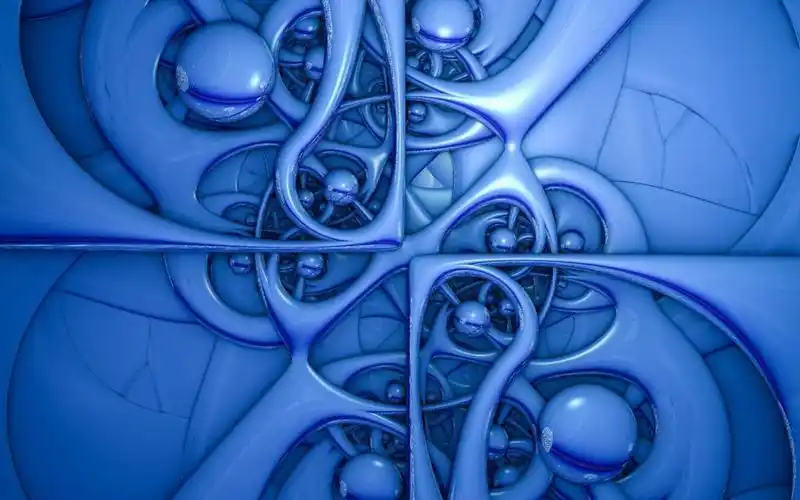 颜色,蓝色立方体,形式,抽象,高清图片,抽象-纯色壁纸