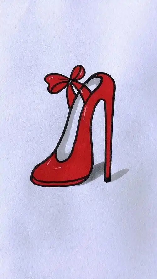 简笔画#高跟鞋怎么画?你敢穿吗