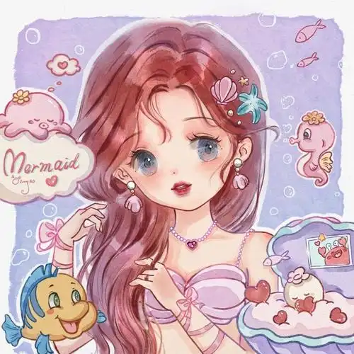 动漫美人鱼女头像 动漫头像图片大全 -【爱个性】