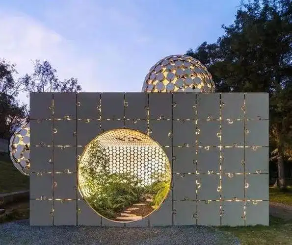 25个庭院(花园)景观墙创意,移步异景,美不胜收!