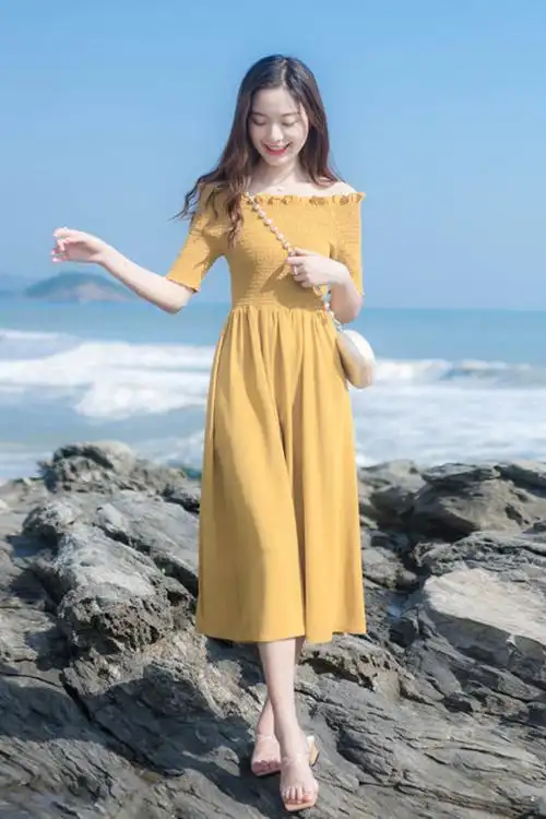 夏季长款连衣裙