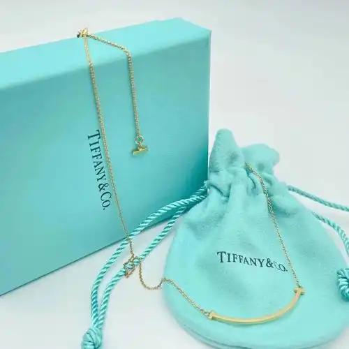 tiffany蒂芙尼 t系列黄金smile微笑/笑脸项链 小号